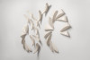 Hand-Built, Glazed Porcelain; 28 Elements<br />
93"W x 4"D x 64"H